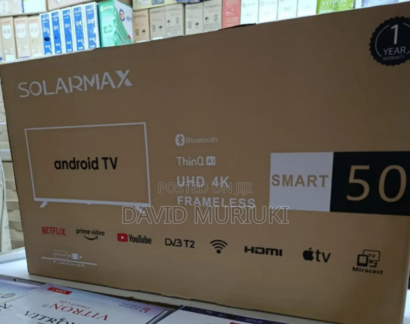 Solarmax 50inch Smart Android Tv Uhd