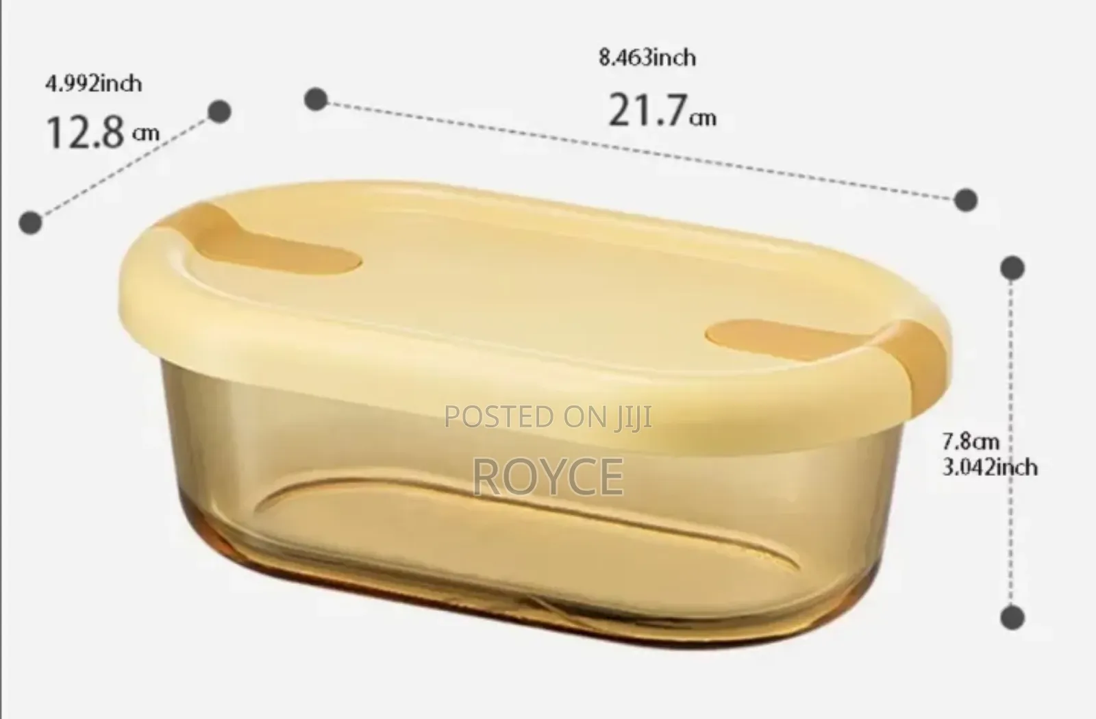 High Borosilicate Double Partitioned Lunch Box