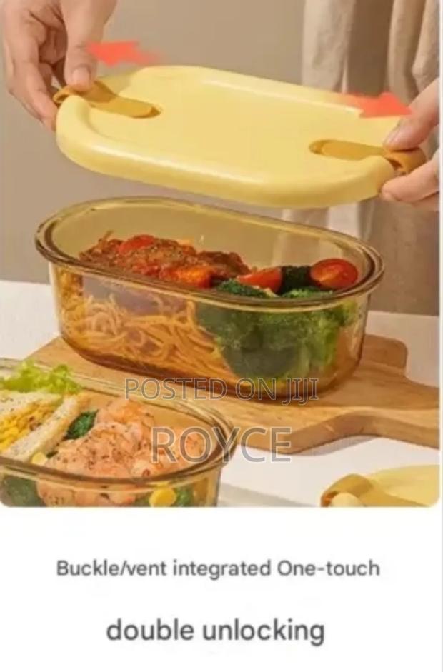 High Borosilicate Double Partitioned Lunch Box - thumbnail 7