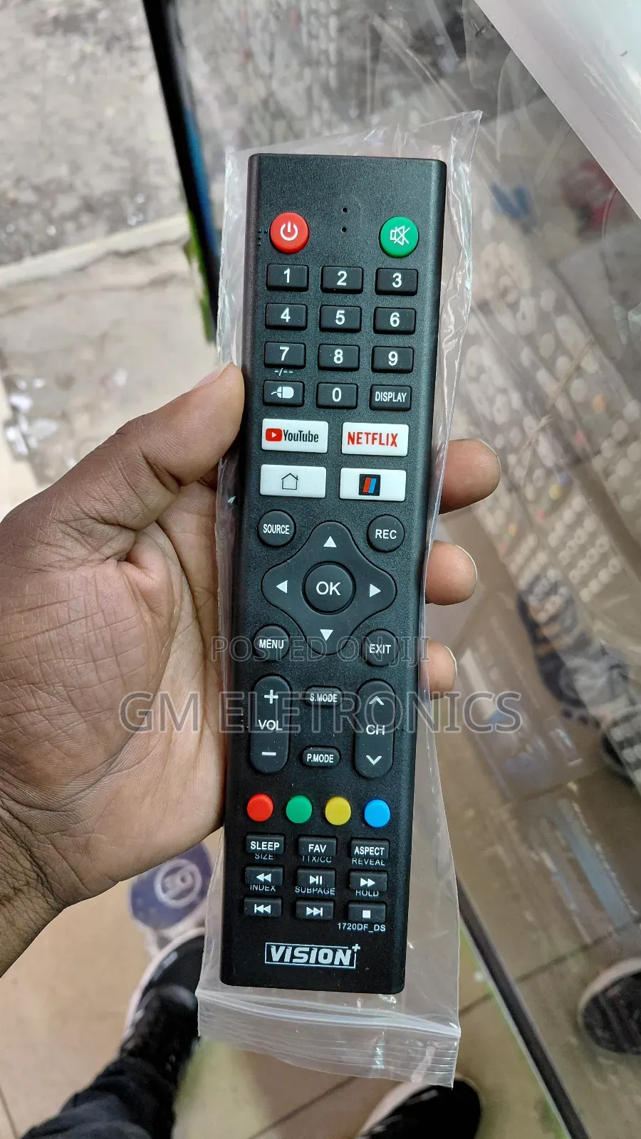 Vision+ Smart Tv RMT With Nexflix Youtube Shortcut.