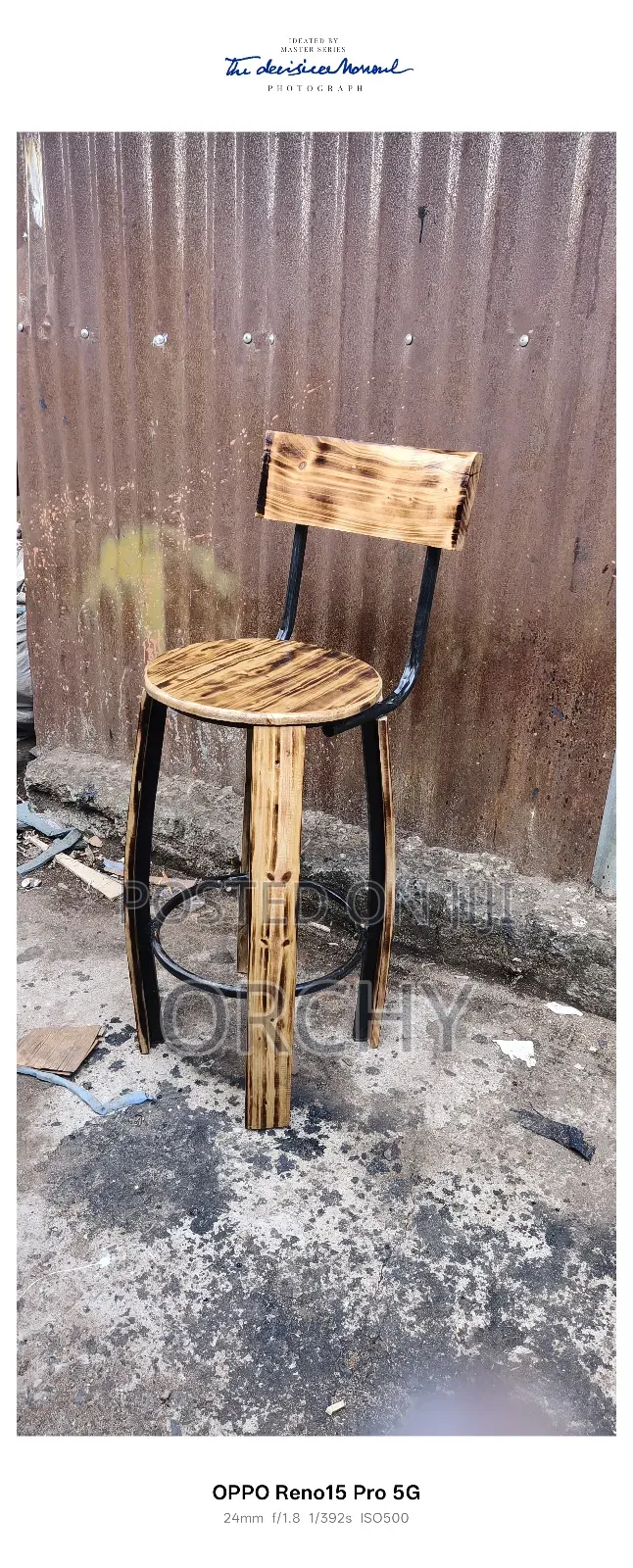 Wooden Counter Stool / Hotel Seats