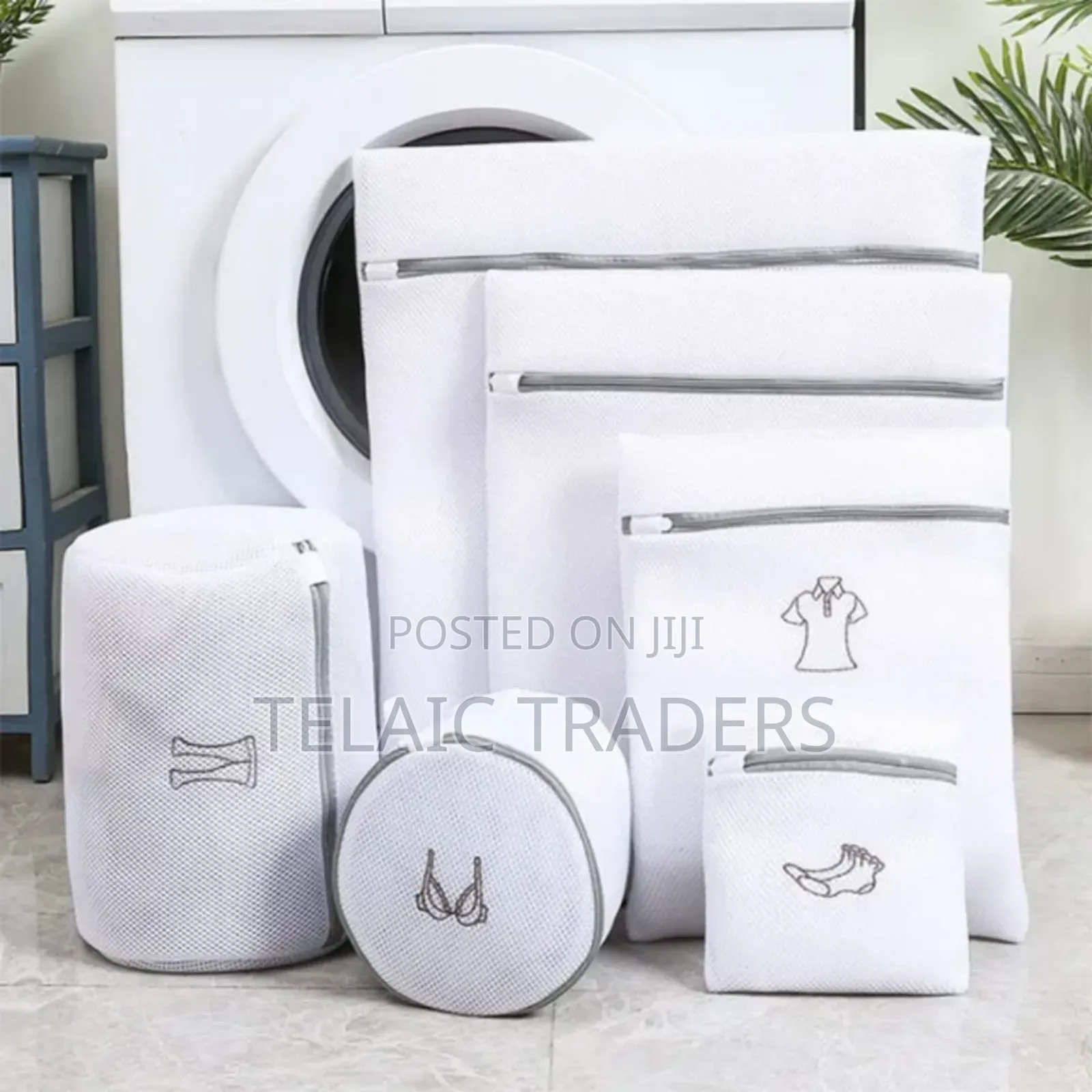 6pcs Honeycomb Meshed Laundry Bag.