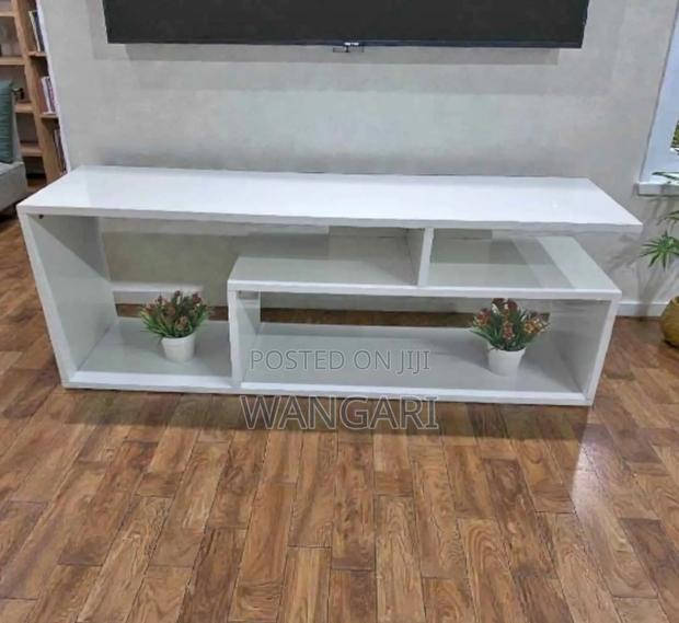 White Mexico Television Stand With Drawers