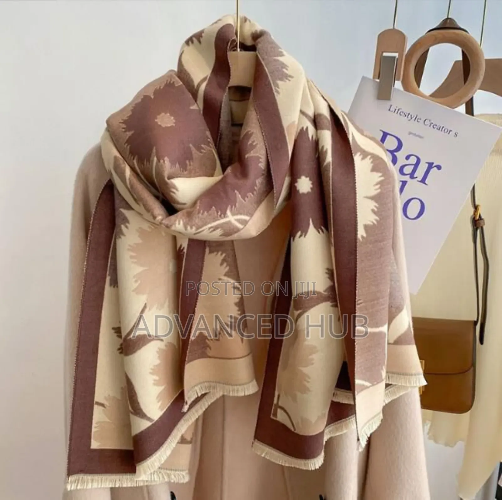 Luxury Floral Print Scarf for Women