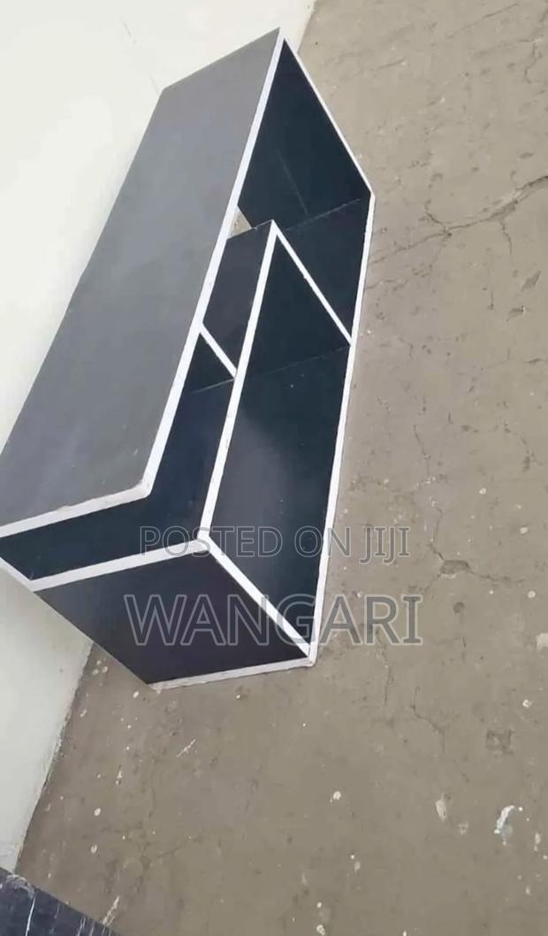 Ready Made Black Tv Stand With Cabinets - main view