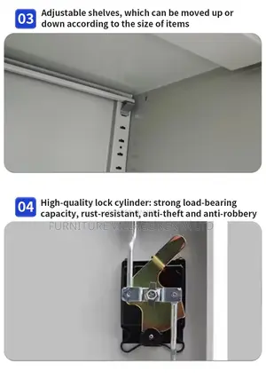 Office Cabinet; 2 Door Metallic Office Filling Cabinet