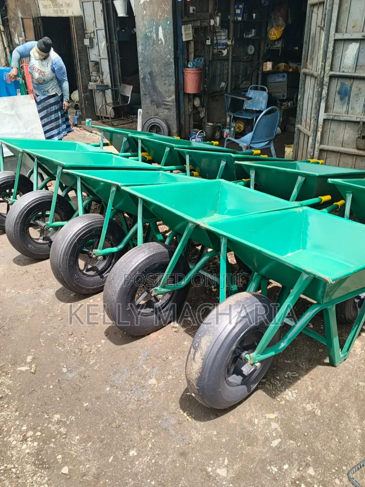 Heavy Duty Construction Wheels Barrows