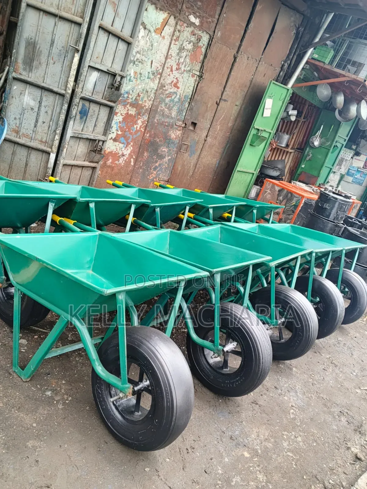 Heavy Duty Construction Wheels Barrows