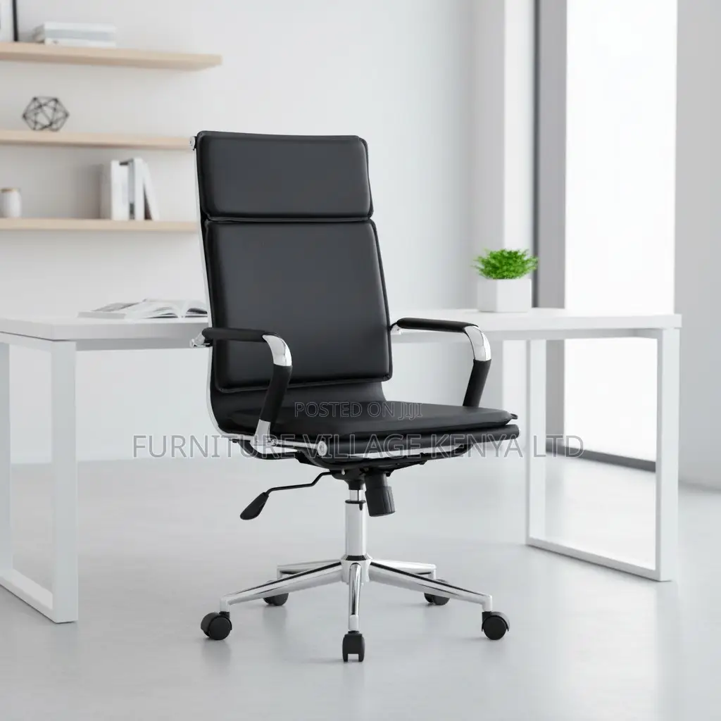 Office Chair; High Back Executive Leather Office Chair