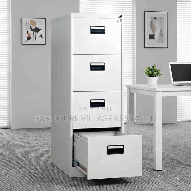 Office Cabinet; Four Drawers Metallic Office Cabinet - main view