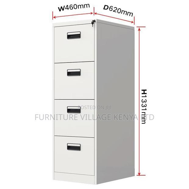 Office Cabinet; Four Drawers Metallic Office Cabinet - thumbnail 3