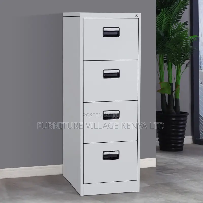 Office Cabinet; Four Drawers Metallic Office Cabinet