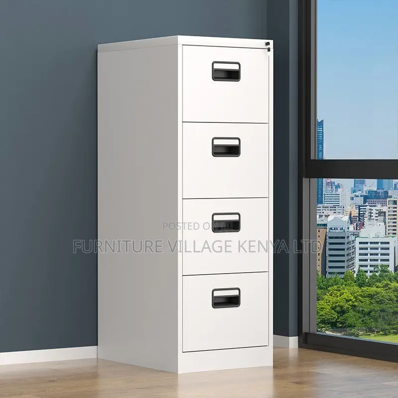 Office Cabinet; Four Drawers Metallic Office Cabinet