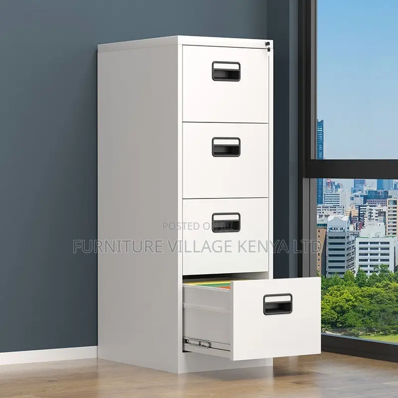 Office Cabinet; Four Drawers Metallic Office Cabinet