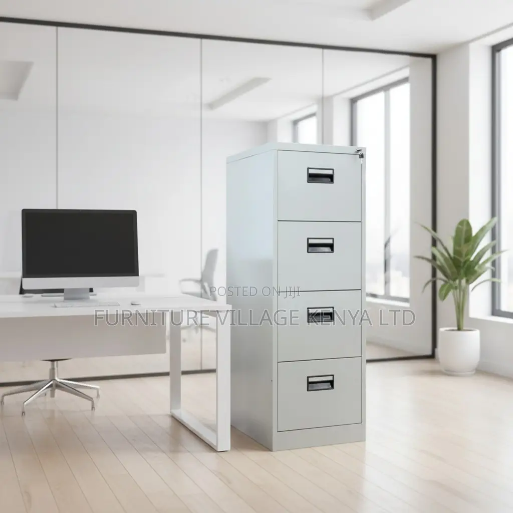 Office Cabinet; Four Drawers Metallic Office Cabinet