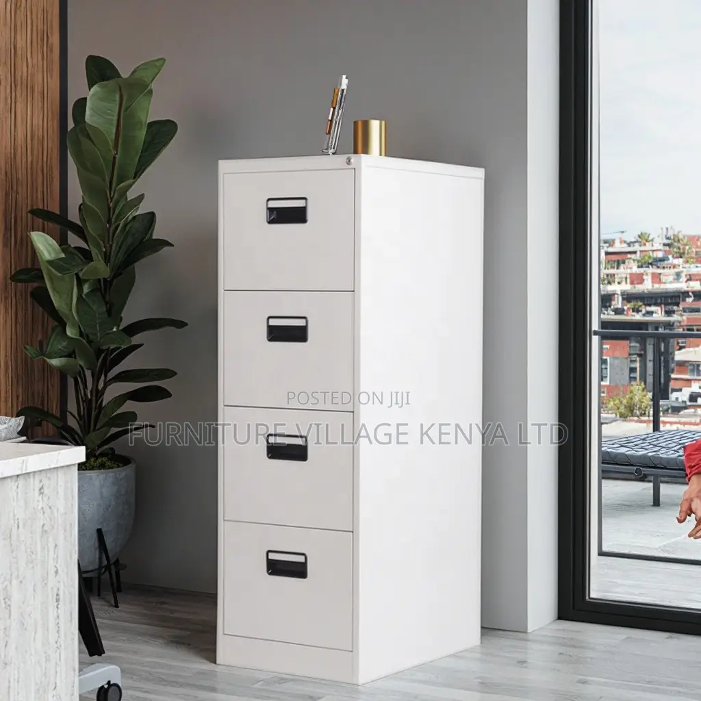 Office Cabinet; Four Drawers Metallic Office Cabinet