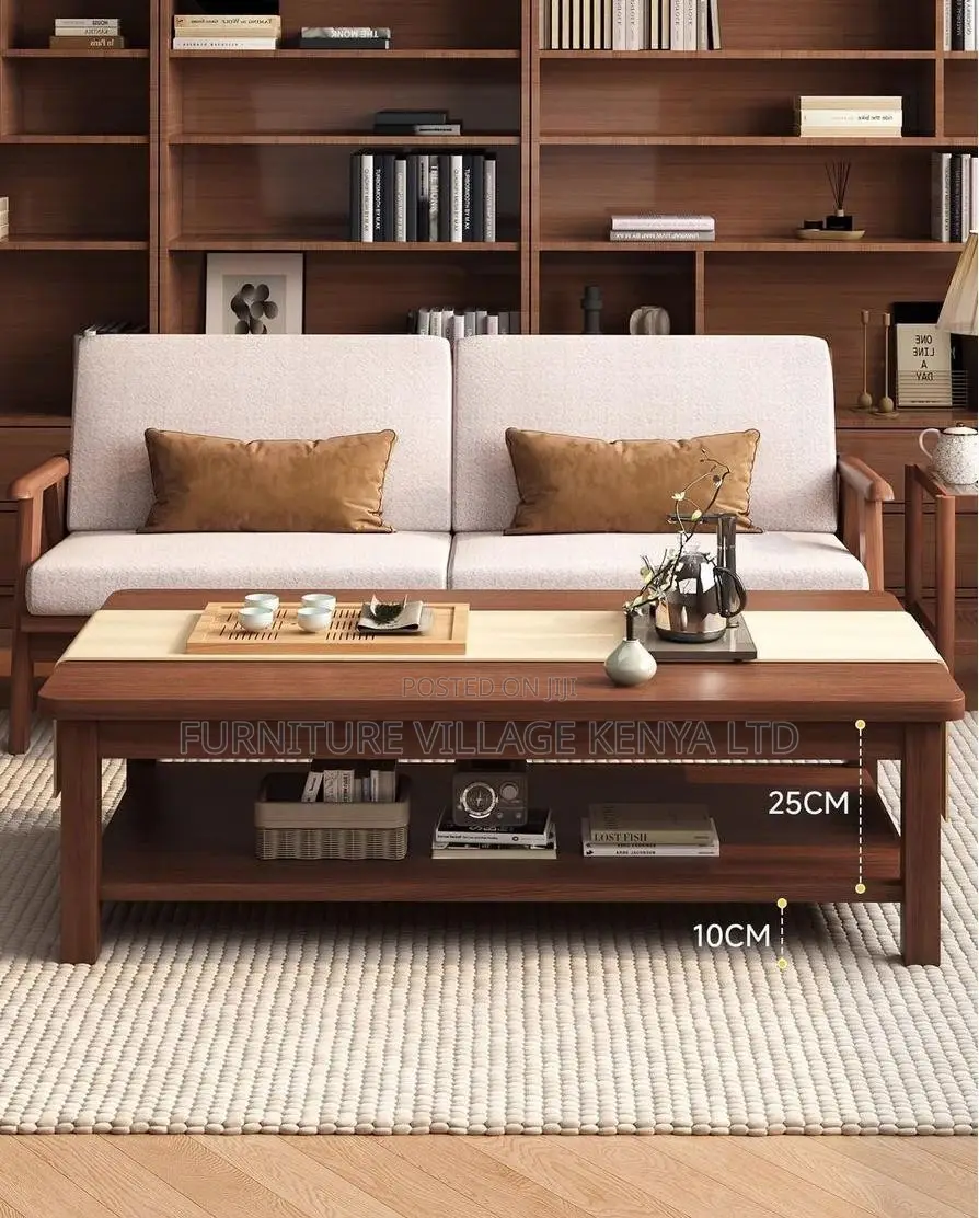 Coffee Table; Executive 120cm Mahogany Office Coffee Table