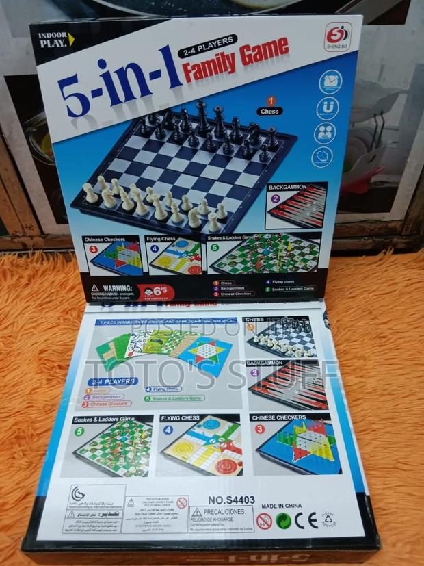 5 in 1 Family Board Game - main view
