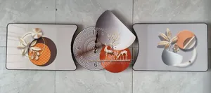 3 in 1 Wall Clock Decor Set