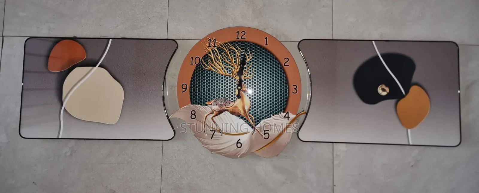 3 in 1 Wall Clock Decor Set