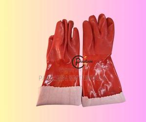 Pvc Double Grip Gloves 14"
