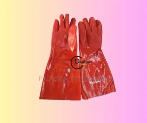 Pvc Double Grip Gloves 14"