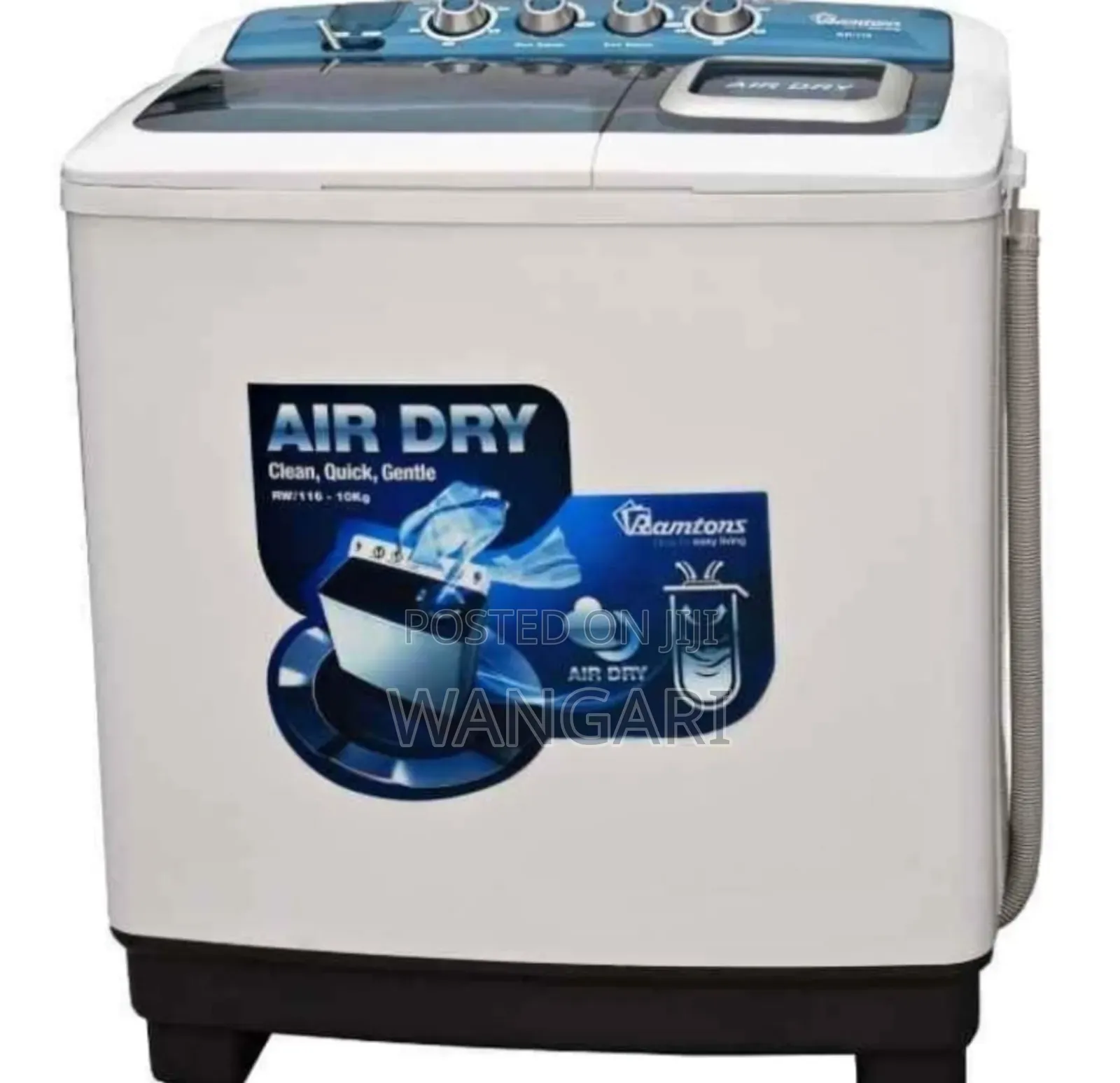 With Warranty Ramtom 13 KGS Twin Tub With Dryer