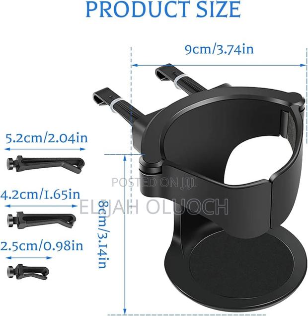 1kg Car Cup Holder Now Available In Black Color - thumbnail 2
