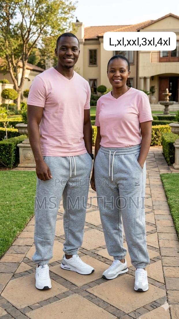 Warm Woolen Inside Unisex Sweat Pants - thumbnail 7