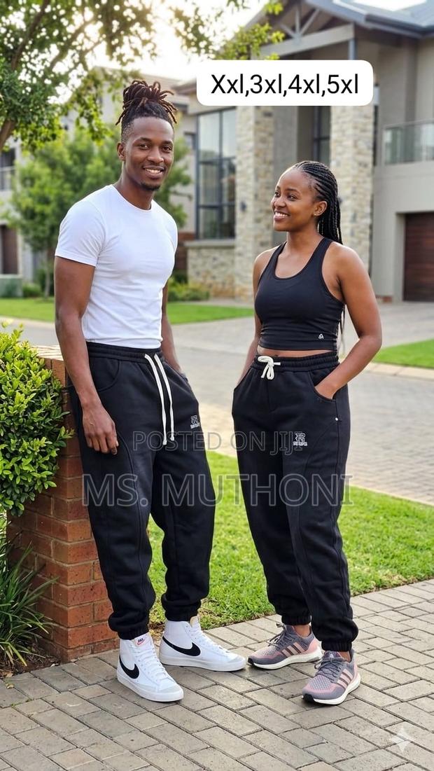 Warm Woolen Inside Unisex Sweat Pants - thumbnail 8