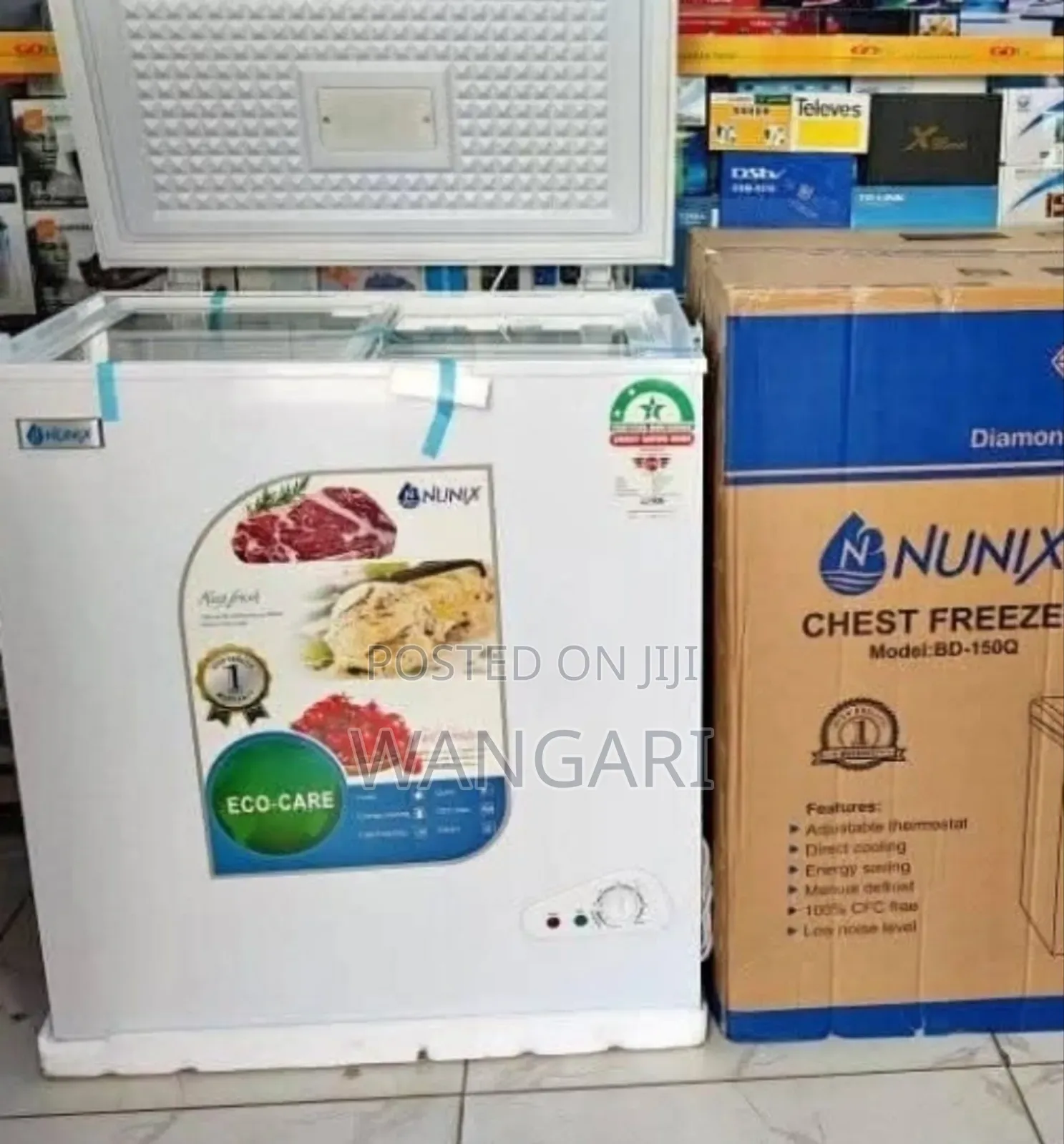 With Warranty 150 Litres Nunix Deep Freezer