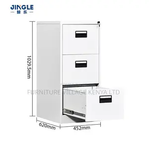 Office Cabinet; 3-drawers Office Metallic Filling Cabinet