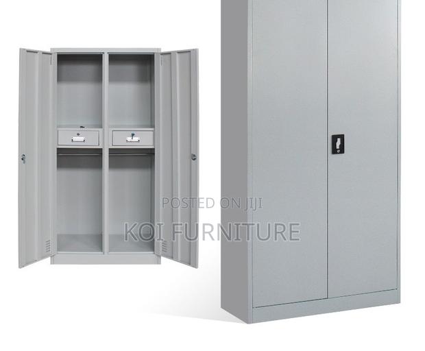 Office Cabinet : Two-door Metal Steel Office Storage Cabinet, - thumbnail 7
