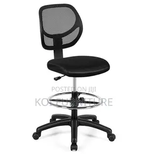 Office Chair : Adjustable Height Mid Back Mesh Drafting Office Chair