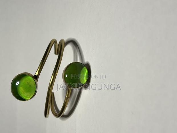 African Jewelry Brass Bangles With Bone - thumbnail 3