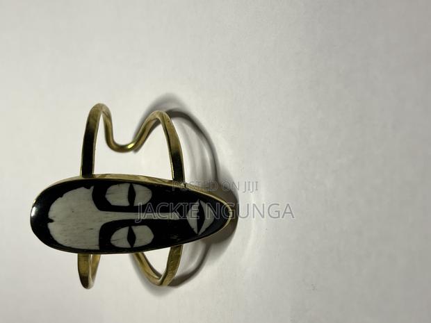 African Jewelry Brass Bangles With Bone - main view