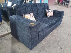 Black Fabric 3 Seater Sofa( Black Sofa)