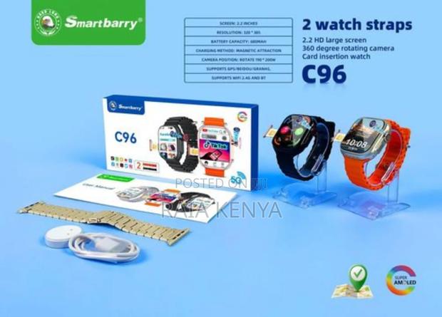 C96 Android Smart Watch 6gb Ram 64gb RomWith Playstore - thumbnail 3