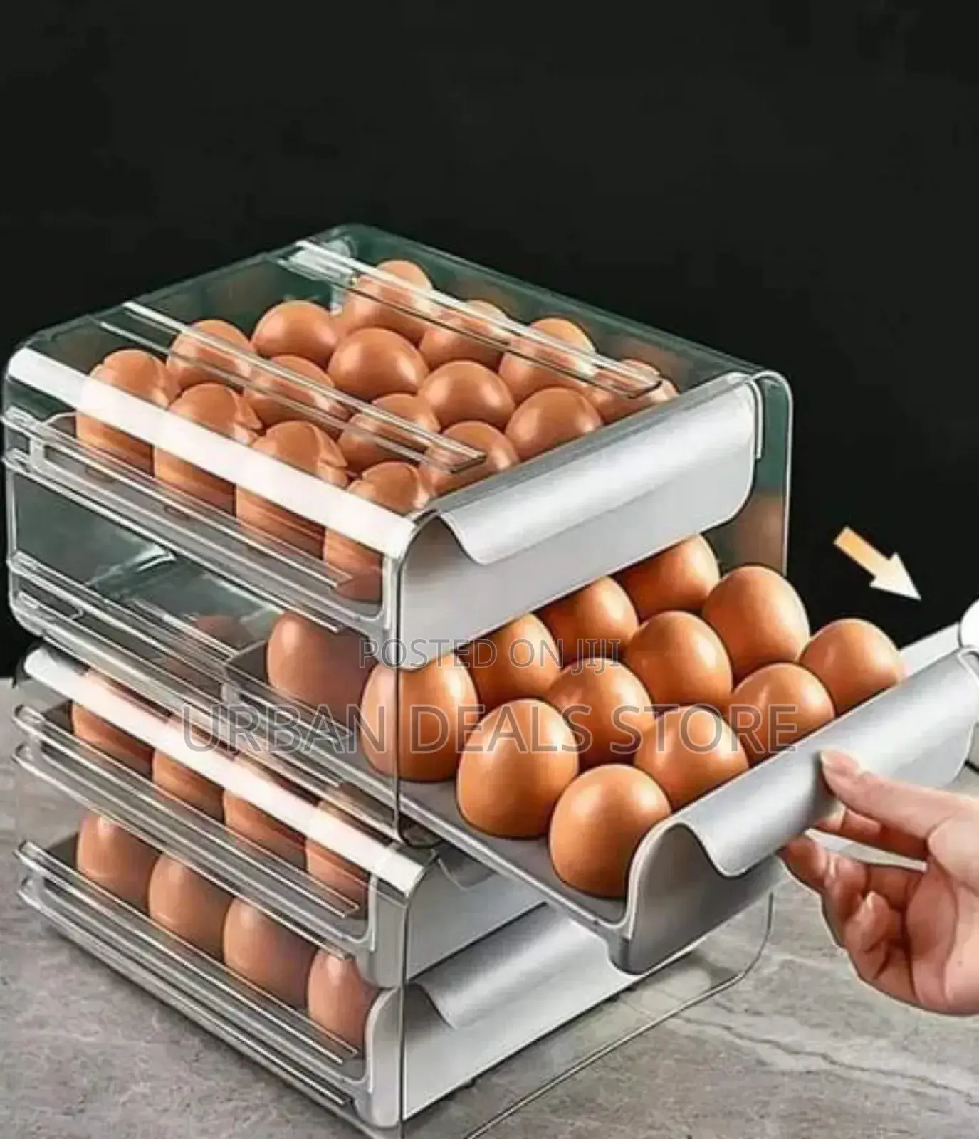 *Acrylic Egg Holder Grey