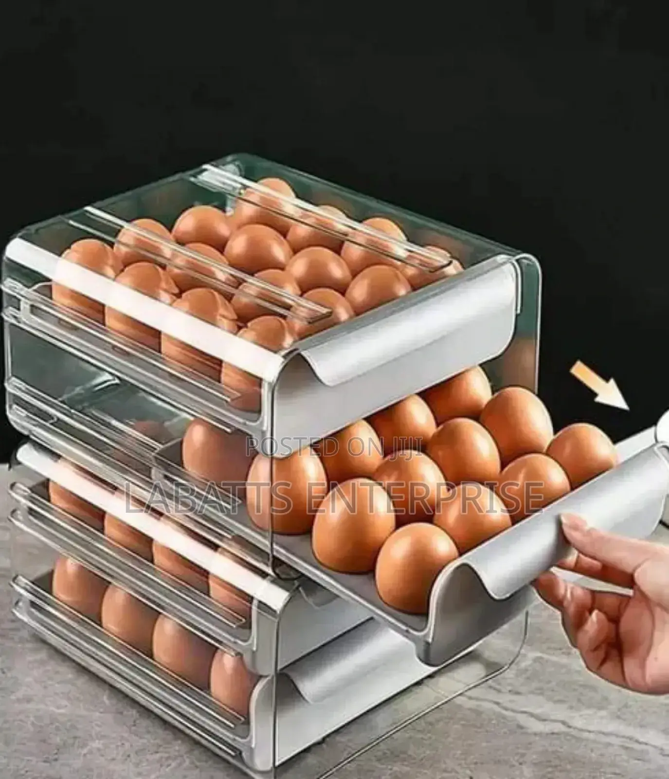 *Acrylic Egg Holder Grey