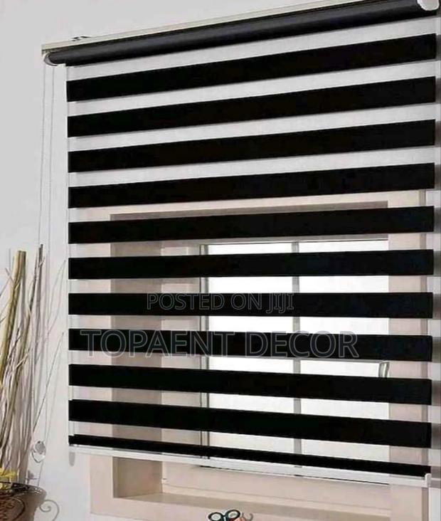Black Sunlight Control Horizontal Office Window Blinds - main view