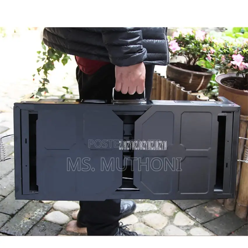 *Large Portable Folding Charcoal Bbq Grill