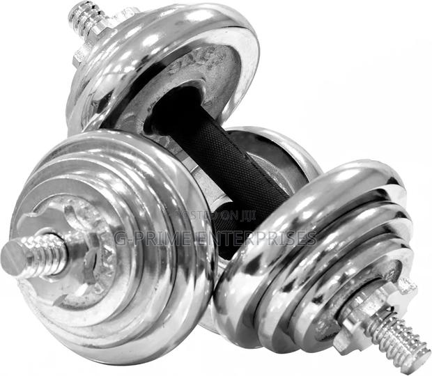 Adjustable Chrome Dumbbell - main view