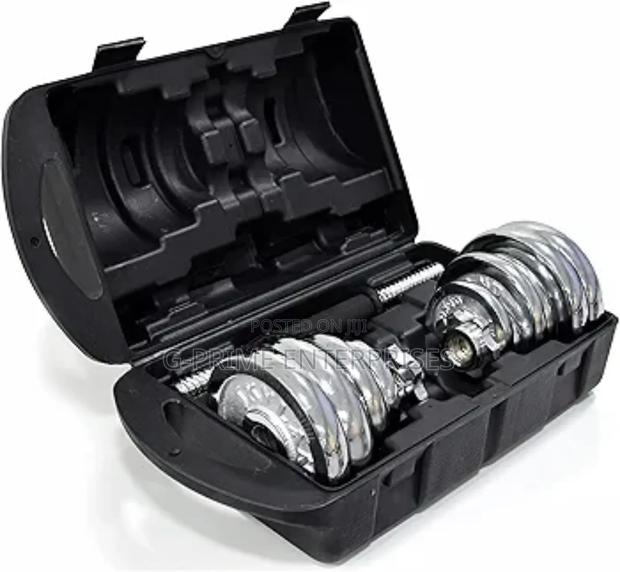 Adjustable Chrome Dumbbell - thumbnail 2