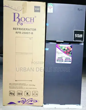 197 Litres Roch RFR-250-Dt-B Double Door No Frost Refrigerator