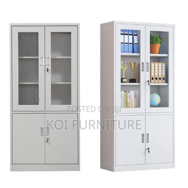 Office Cabinet : Modern Metallic Office Filing Cabinet - thumbnail 3