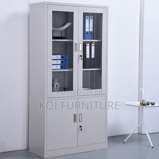 Office Cabinet : Modern Metallic Office Filing Cabinet - thumbnail 4