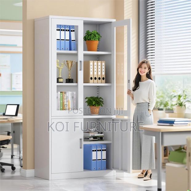 Office Cabinet : Modern Metallic Office Filing Cabinet - thumbnail 9