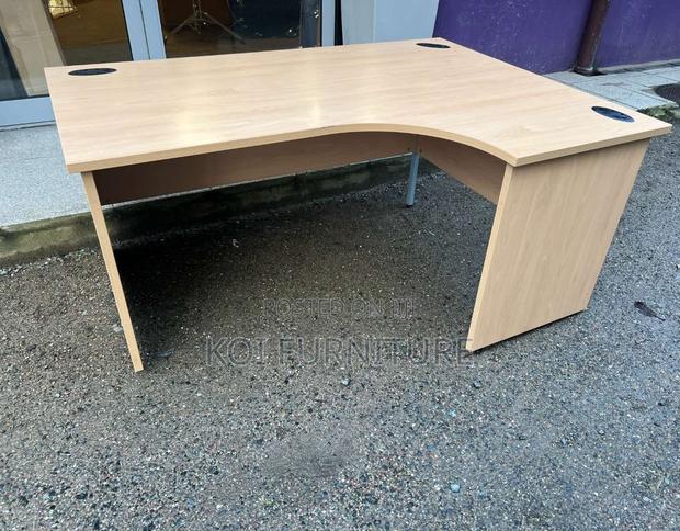 Office Desk : 1.4m (Or 140cm) Curved Modern Office Desk - thumbnail 5