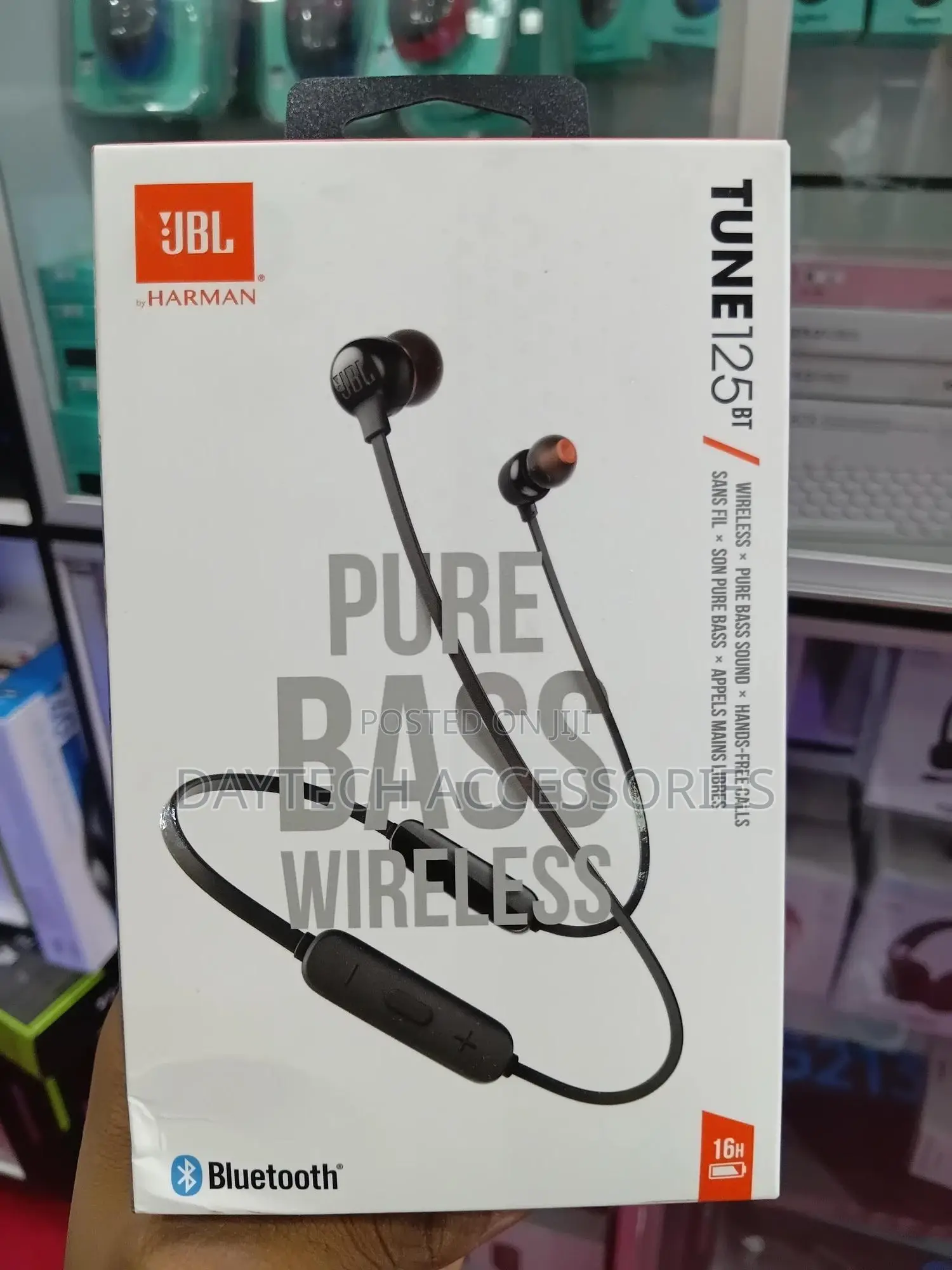 JBL Tune 125bt Wireless in-Ear Headphones - Black